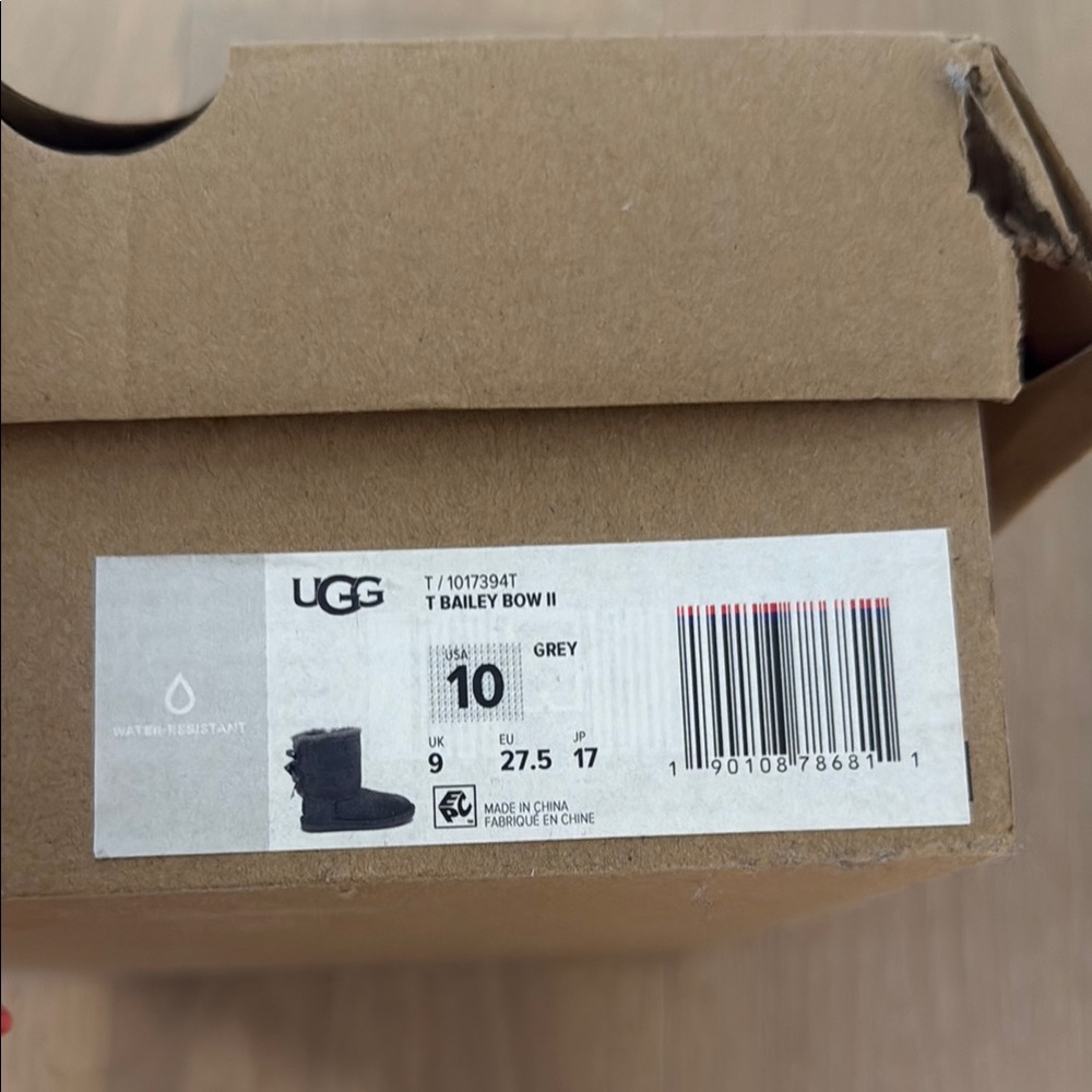 UGG T Bailey Bow II Boots - Grey